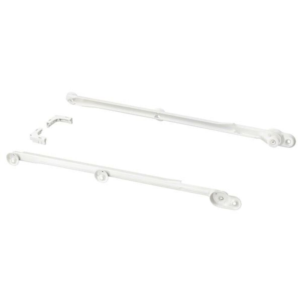 New Sealed Pack Of 2 IKEA Komplement 58cm Pull-Out Basket Rails 302.632.45